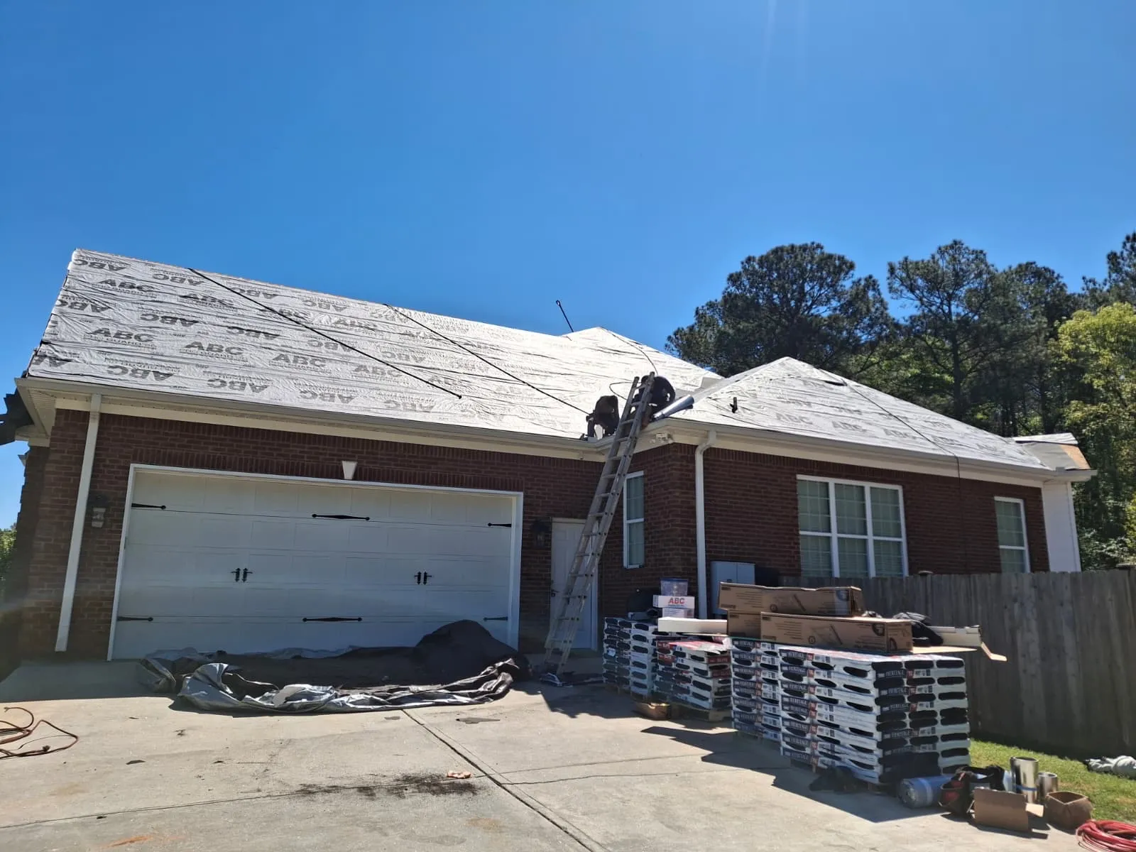 Residential roofing work by Peters Prestigious Properties Inc.
