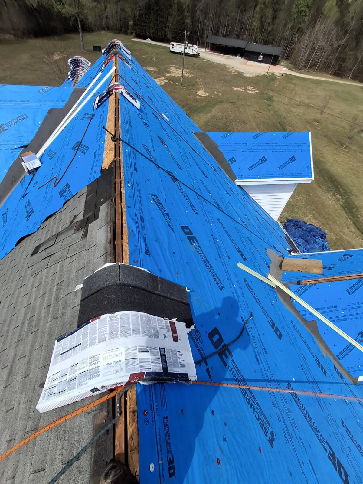 Residential roofing work by Peters Prestigious Properties Inc.