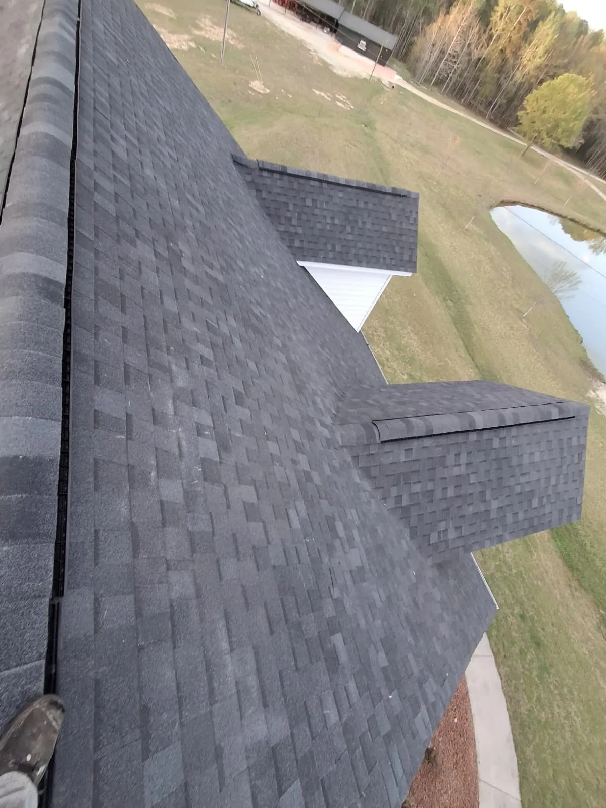 Residential roofing work by Peters Prestigious Properties Inc.